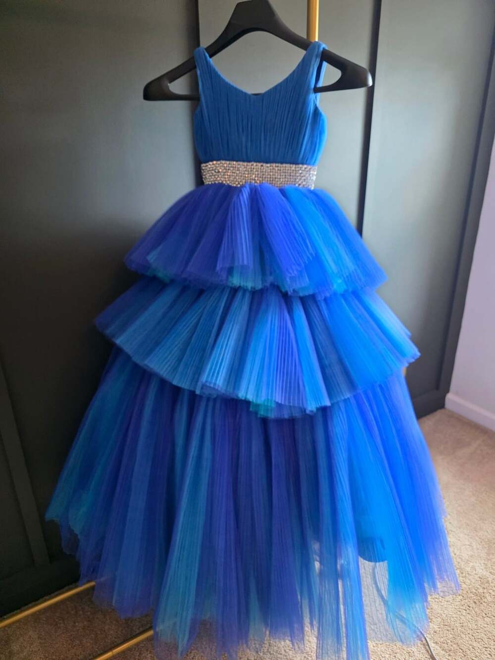 Ashley Lauren size 8 pageant dress, royal blue